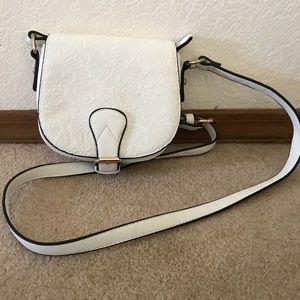 Off white cross body bag